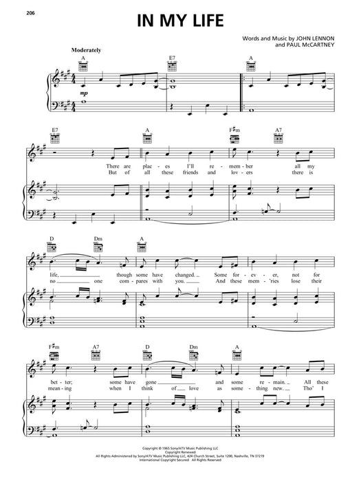 The Beatles Sheet Music Collection, Piano/Vocal/Guitar Artist Songbook - Soundporium Music Store