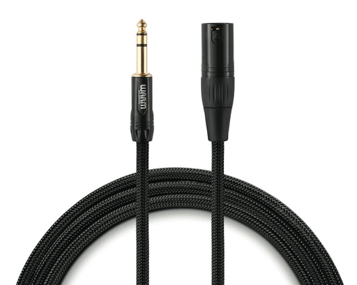 Premier Series - Studio & Live XLR Male to TRS Male 3 Ft, Warm Audio audio cable instrument cable, microphone cable, warm audio halleonard