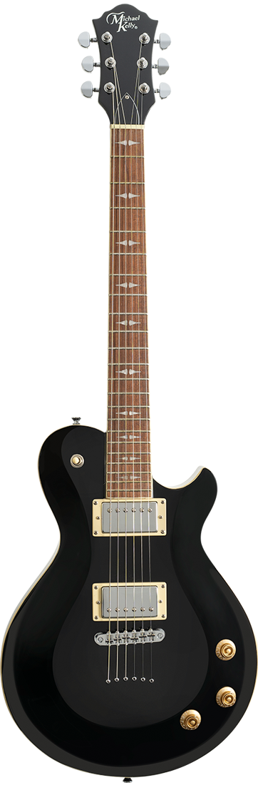 Patriot Decree Standard Gloss Black Chambered Electric Guitar, Michael Kelly Guitars electric guitar electric guitar, Michael Kelly Guitars, solid body halleonard
