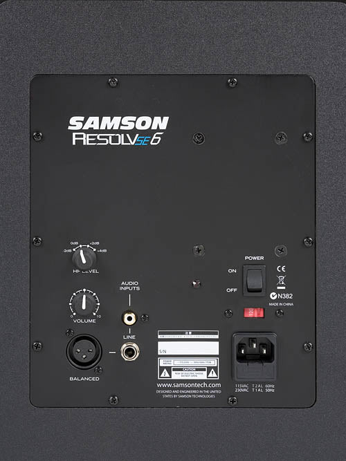 Samson Resolv SE6 6 Inch Active 100 Watt 2-Way Monitor (Single) Speakers & Studio Monitors new arrival, Samson Technologies, Speakers & Studio Monitors halleonard