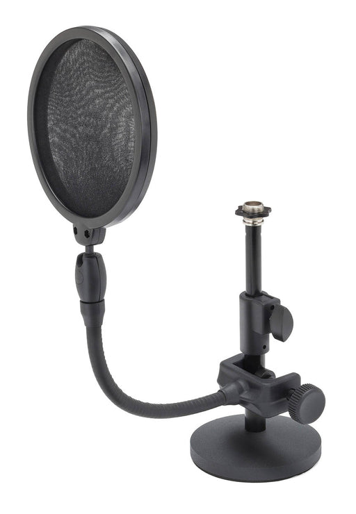 MD2/PS05 Microphone Stand/Filter Bundle MD2 Desktop Microphone Stand and PS05 Microphone Pop Filter, Samson Audio - Soundporium Music Store
