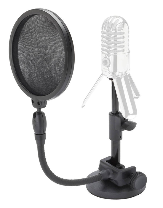 MD2/PS05 Microphone Stand/Filter Bundle MD2 Desktop Microphone Stand and PS05 Microphone Pop Filter, Samson Audio pop filter pop filter halleonard