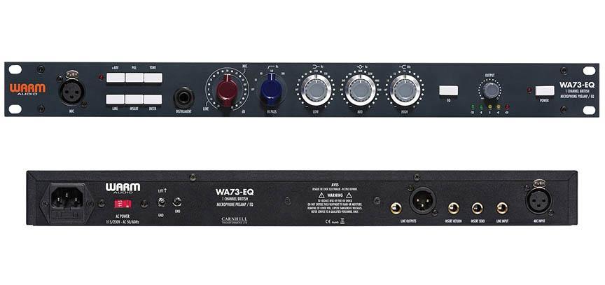 WA73-EQ Single Channel British Mic Pre + EQ, Warm Audio Outboard Gear mic preamp, warm audio halleonard