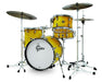 Gretsch Catalina Club 4 Piece Shell Pack (18/12/14/14SN)- Yellow Satin Flame Drum Sets Drum Sets, gretsch halleonard