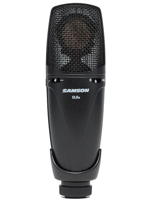 Samson CL8A Large Diaphragm Multi-Pattern XLR Studio Condenser Microphone for Recording, Podcasting and Streaming, Black Condenser Microphone condenser microphone, new arrival, Samson halleonard