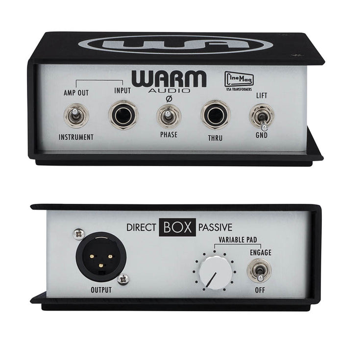 Direct Box Passive, Warm Audio Direct Box Passive audio interface, Direct Box Passive, instrument interface, warm audio halleonard