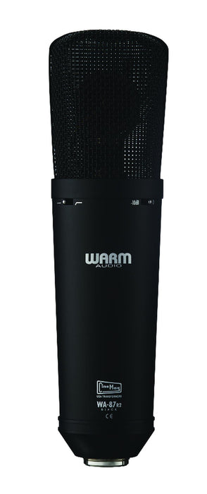 WA-87 R2 FET Condenser Microphone – Black, Warm Audio microphone condenser microphone, warm audio halleonard