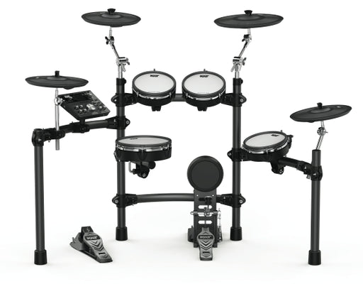 KT-300 Electronic Drum Set with Remo Mesh Heads, Kick Pedal & Tennis Beater, Black (KT-300) - Soundporium Music Store