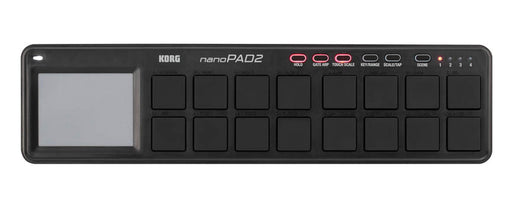 Korg, nanoSERIES2 Slim-line USB-MIDI Controller nanoPAD2 – Black - Soundporium Music Store