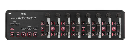 Korg, nanoSERIES2 Slim-line USB-MIDI Controller nanoKONTROL2 – Black - Soundporium Music Store