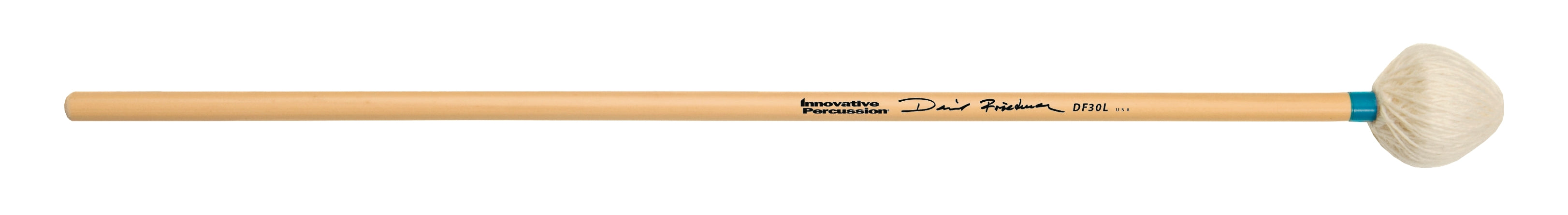 Light Vibraphone Mallets - Ivory Yarn/Light Blue Tape, Innovative Mallets Sticks, Mallets & Brushes Innovative Percussion, Mallets & Brushes halleonard