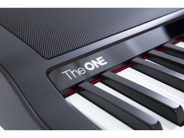 The ONE Smart Piano Keyboard with Lighted Keys, Electric Piano 61 keys, Home Digital Music Keyboard, Teaching Portable Keyboard Piano, Black