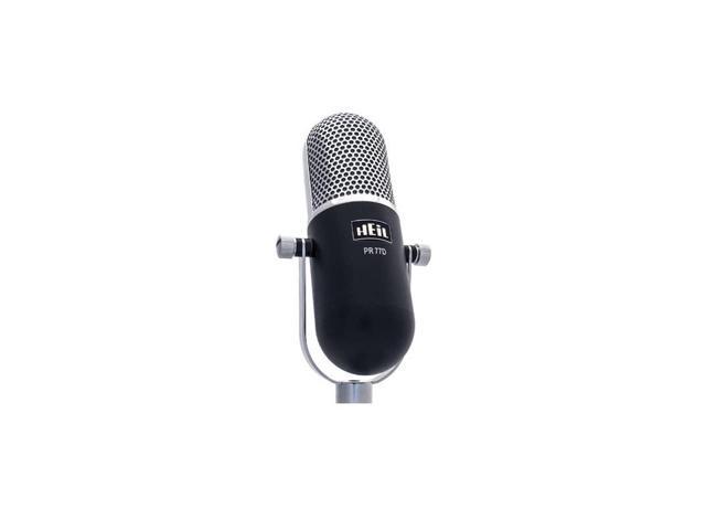 PR77D Vintage Microphone Broadcast Bundle Black