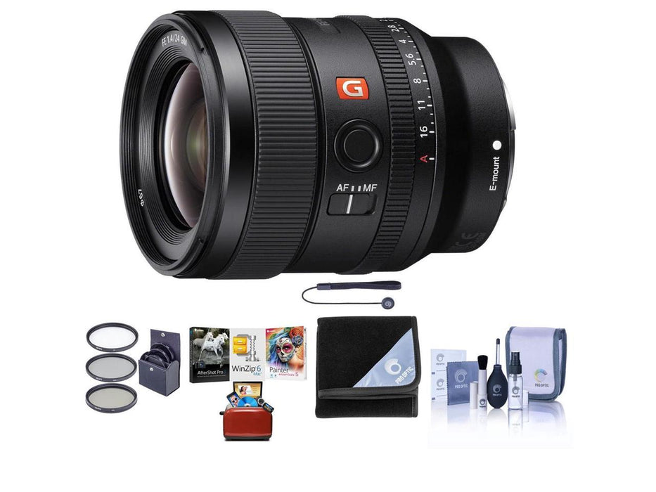 Sony FE 24mm F/1.4 GM (G Master) E Mount Lens - With Free Mac Accessory Bundle
