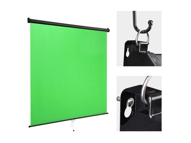 Yescom Retractable Green Screen Backdrop Chromakey Wall Ceiling Mountable Pull Down