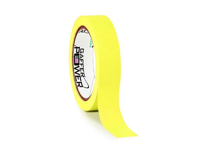 Tape Fluorescent Yellow Clean Removable Adhesive Tape | Console Tape for Light Control Board DJ Mixing Board Audio Mixer  1x20Yds