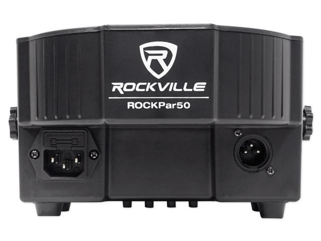 (2) Rockville RVLS1 Tripod Lighting Stands w/Side Bars+(8) Par Can Wash Lights