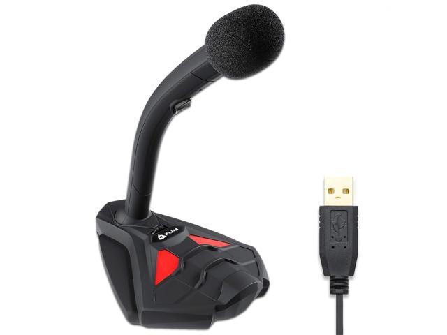 Voice V2 + Gaming Microphone USB + New 2020 + Best Sound Quality + Ideal for Gaming, Recording, Speech Recognition, Streaming, YouTube Podcast + PC Microphone Compatible Mac PS4 Mic + Red