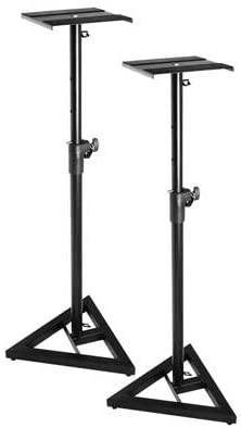 On Stage Stands SMS6000-P Adjustable Nearfield Monitor Stands - Pair Speaker Stands & Wall Mounts Speaker Stands & Wall Mounts tecnec