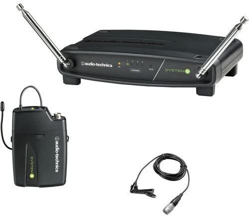 Audio-Technica ATW-901A/L System 9 VHF Wireless Unipak System with Omnidirectional Lavalier Microphone, GM-1W Mobile Pack & 4-Hour Rapid Charger Kit - Soundporium Music Store