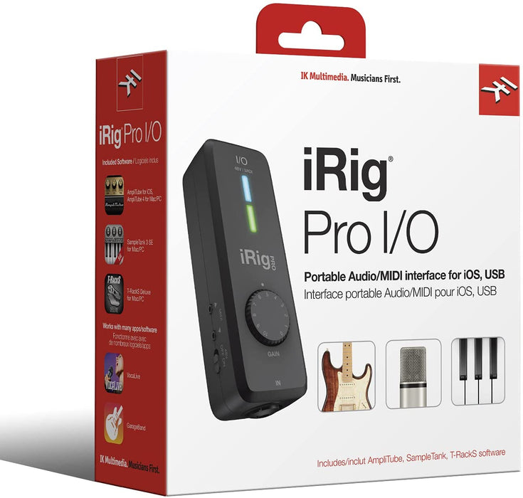 iRig Pro I/O High Definition Audio Interface with MIDI for iOS and Mac - Soundporium Music Store