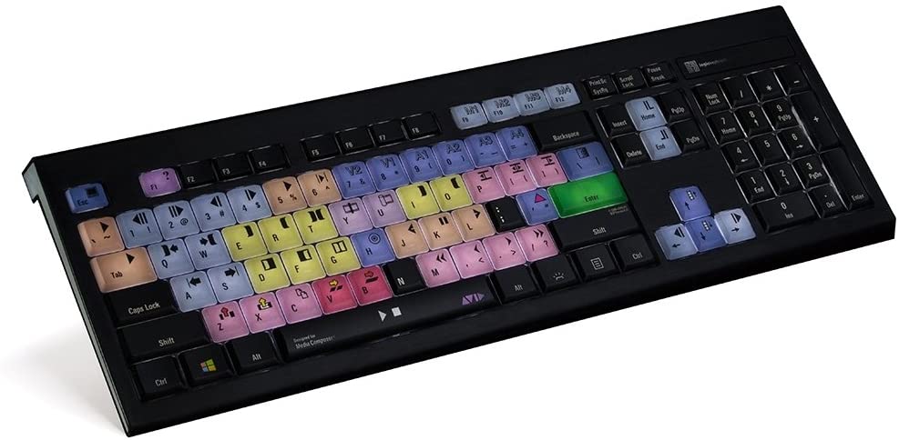 LogicKeyboard ASTRA Backlit Keyboard for Avid Media Composer (Windows) Computer Keyboard Avid, computer keyboard, new arrival halleonard