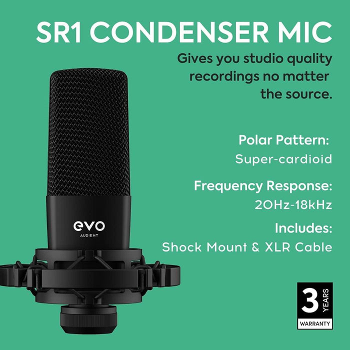Audient Evo Start Recording Bundle, Audient Audio - Soundporium Music Store