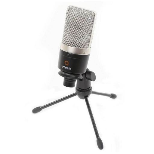 Artesia AMC-10 Cardioid Condenser Microphone with Pop Filter, XLR Cable and Tripod Stand - Soundporium Music Store