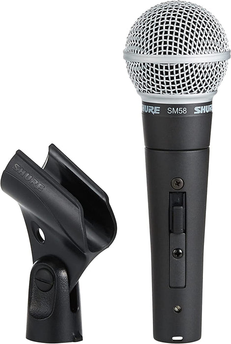 Shure SM58S Handheld Dynamic Cardioid Microphone with On/Off Switch Dynamic Microphones Dynamic Microphones, Microphones, Pro-Audio, Shure Inc, SM58S tecnec