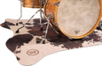 DRUMnBASE Vegan Cow Stage Rug VGN CBLW Clara Black/White 6' X 5.25' - Soundporium Music Store