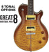 Michael Kelly Patriot Instinct Bold Custom Collection Scorched 6 String Solid-Body Electric Guitar Right (MKPICSCPRA) electric guitar electric guitar, Michael Kelly, michael kelly guitars, Solid Body halleonard