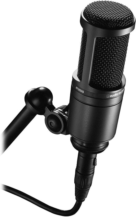 Audio-Technica AT2020 Cardioid Condenser Studio XLR Microphone, Ideal for Project/Home Studio Applications - Soundporium Music Store