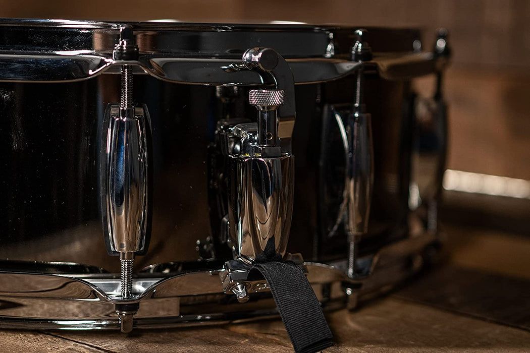Black Nickel Over Steel Snare Drum (5″ x 14″) Full Range Series, Gretsch - Soundporium Music Store