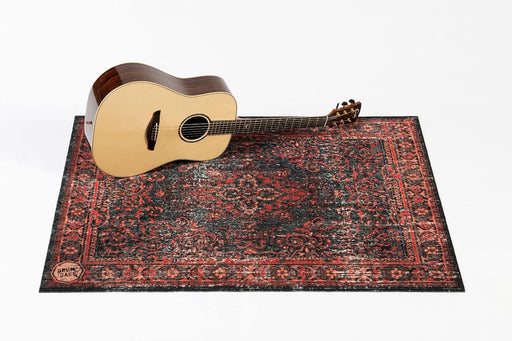 DRUMnBASE Vintage Persian Style Stage Rug VP130-RBL Red Black 4.26' X 3' - Soundporium Music Store
