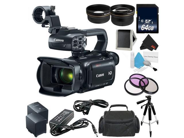 Canon XA11 Compact Professional Camcorder - Full HD with HDMI and Composite Output (PAL) - Bundle with 64GB Memory Card + More