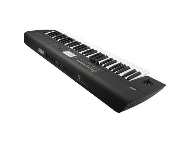 Korg i3 Arranger Keyboard (Matte Black), Keyboard Stand, Bench Bundle