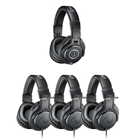 Audio-Technica ATH-PACK4 Professional Headphones Studio Pack - (1) ATH-M40x and (3) ATH-M20x - Soundporium Music Store