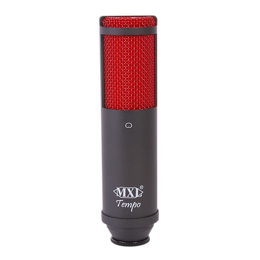 Tempo USB Vocal Microphone with Black Body and Red Grill, MXL Mics condenser microphone, MXL halleonard