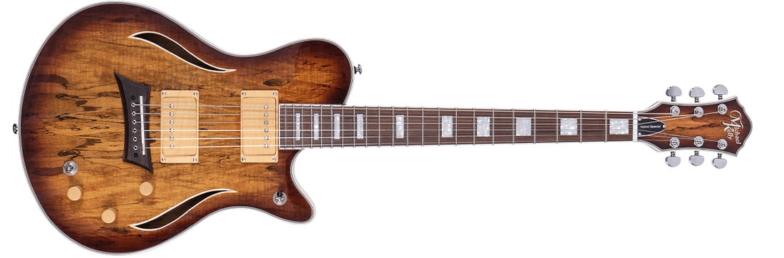 Hybrid Special Spalted Maple Burst Electric Guitar, Michael Kelly Guitars - Soundporium Music Store
