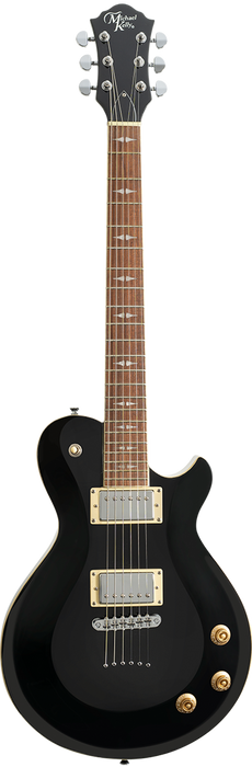 Patriot Decree Standard Gloss Black Chambered Electric Guitar, Michael Kelly Guitars electric guitar electric guitar, Michael Kelly Guitars, solid body halleonard