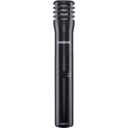 Shure SM137-LC Instrument Microphone with Zipper Pouch & Mic Clip - Soundporium Music Store