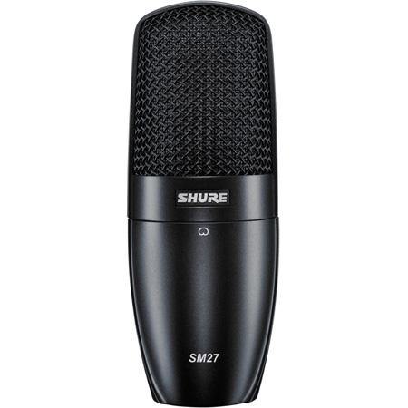 Shure SM27-SC Cardioid Side-Address Condenser Mic w/Shock-Mount Condenser Microphones Condenser Microphones, Shure tecnec