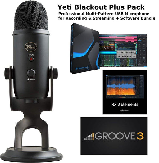 Yeti Blackout Plus Pack, Blue Microphones - Soundporium Music Store