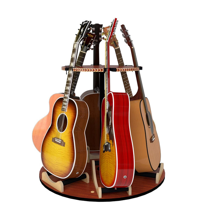 The Carousel™ Deluxe Rotating Multi Guitar Stand | A&S Crafted Products
